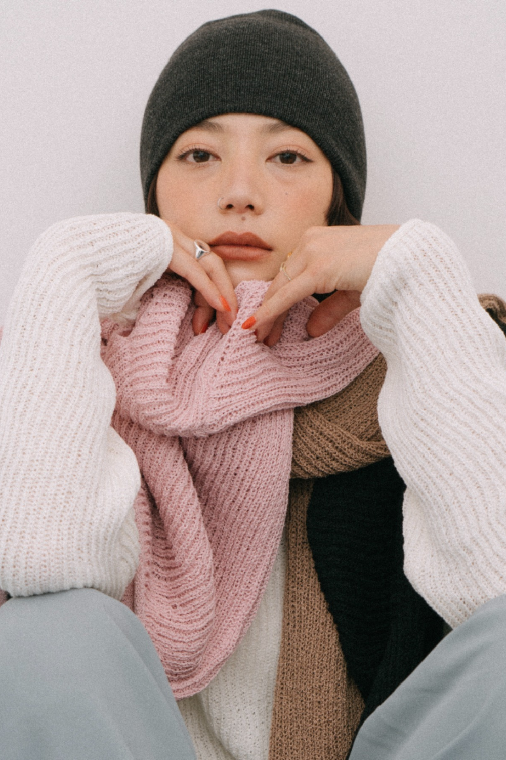 Loose knit pullover