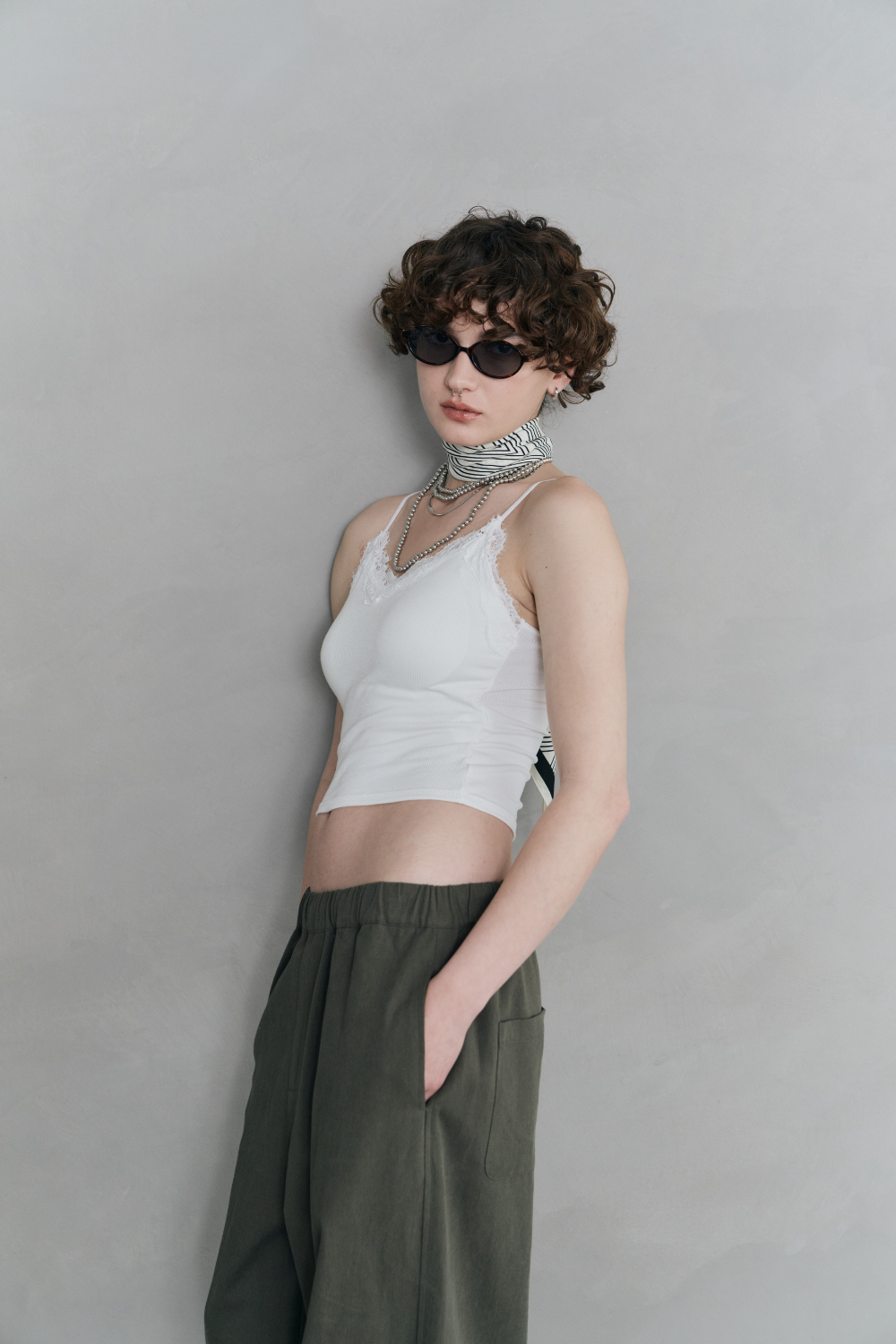 Cup in lace camisole