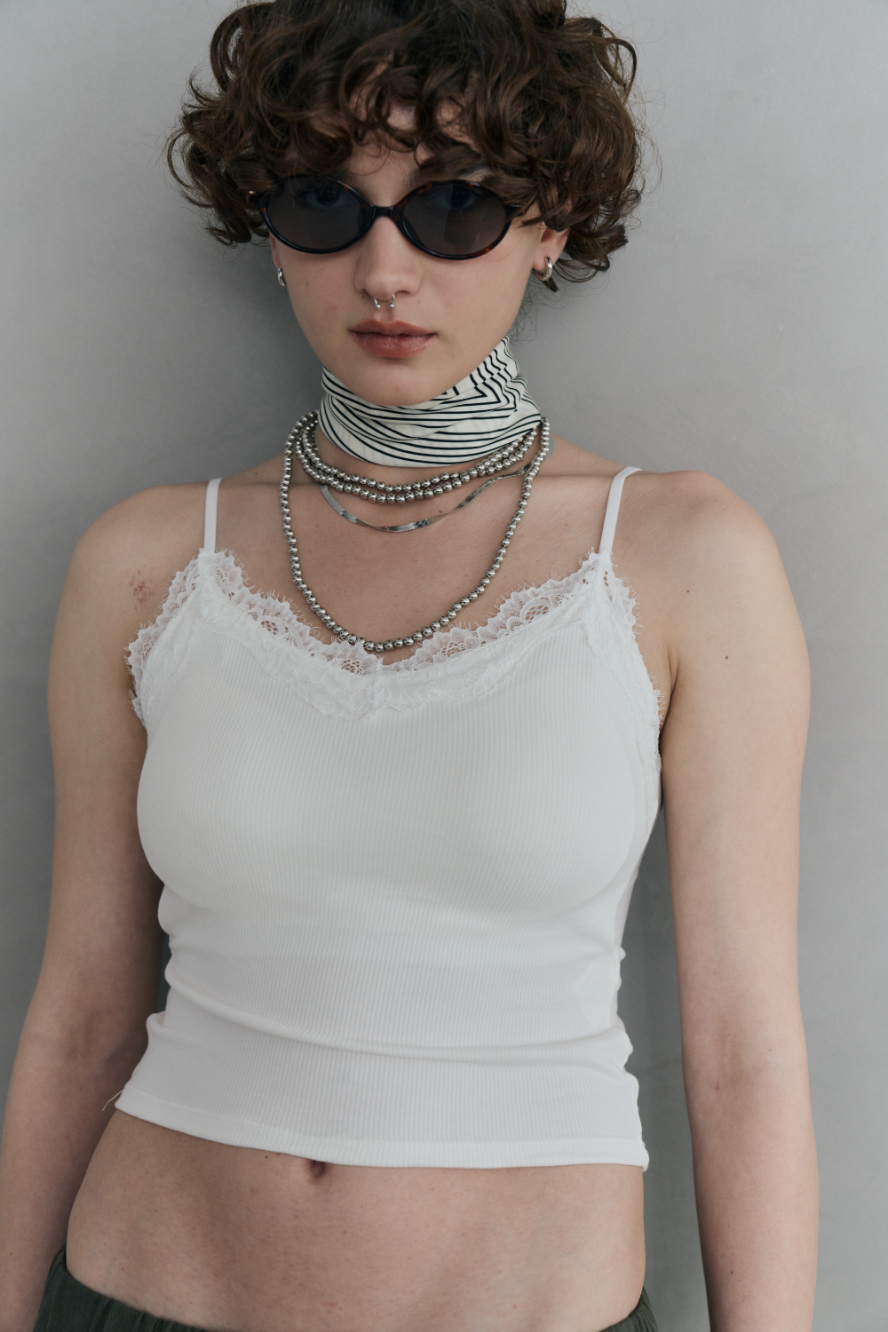 Cup in lace camisole