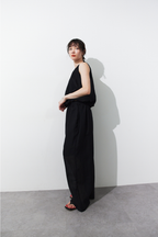 Balloon-hem sleeveless blouse