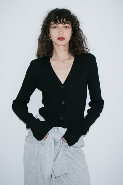 V-neck sweatshirt jumpsuit