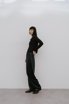 Shiny dot velour pants