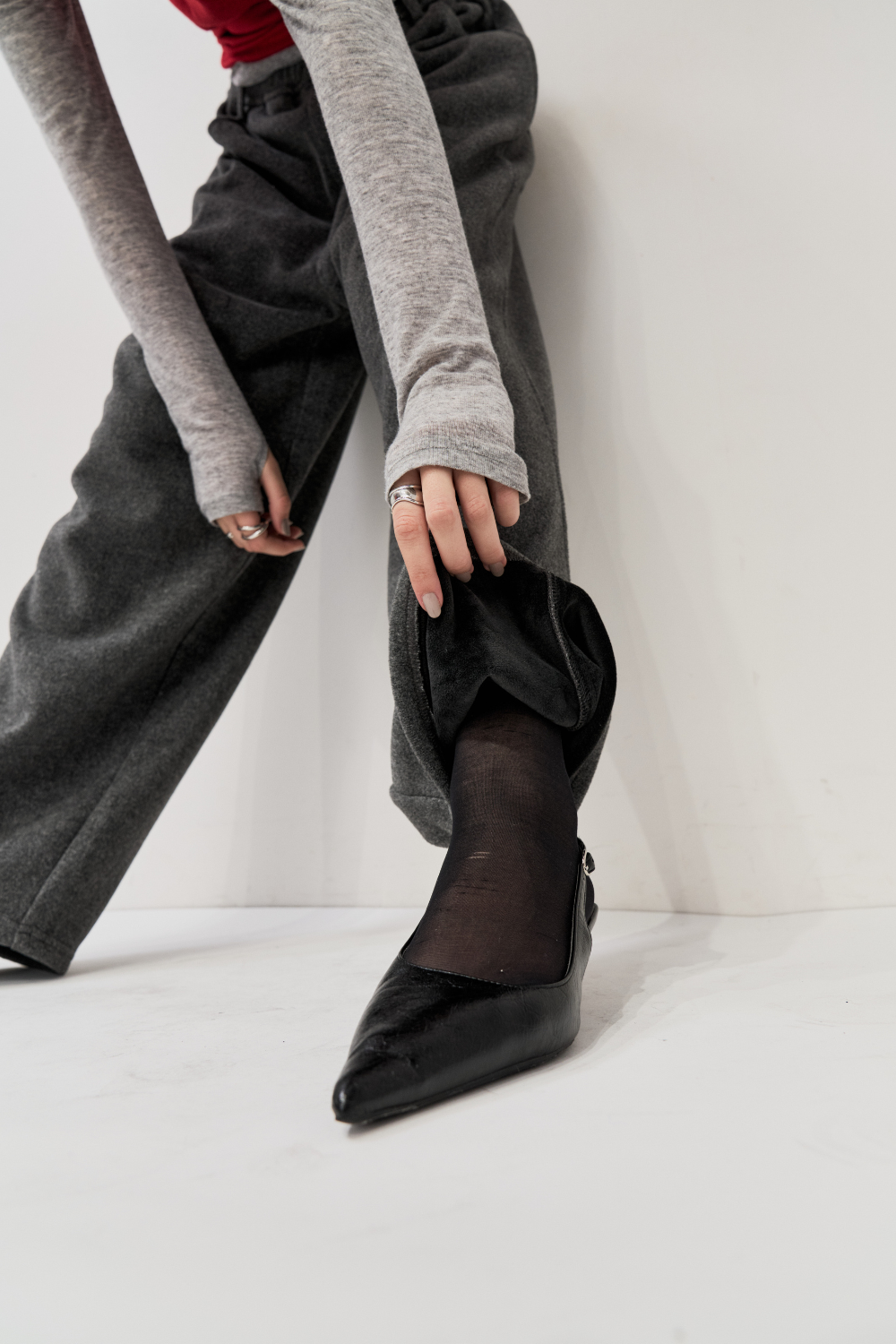 Brushed jersey pants