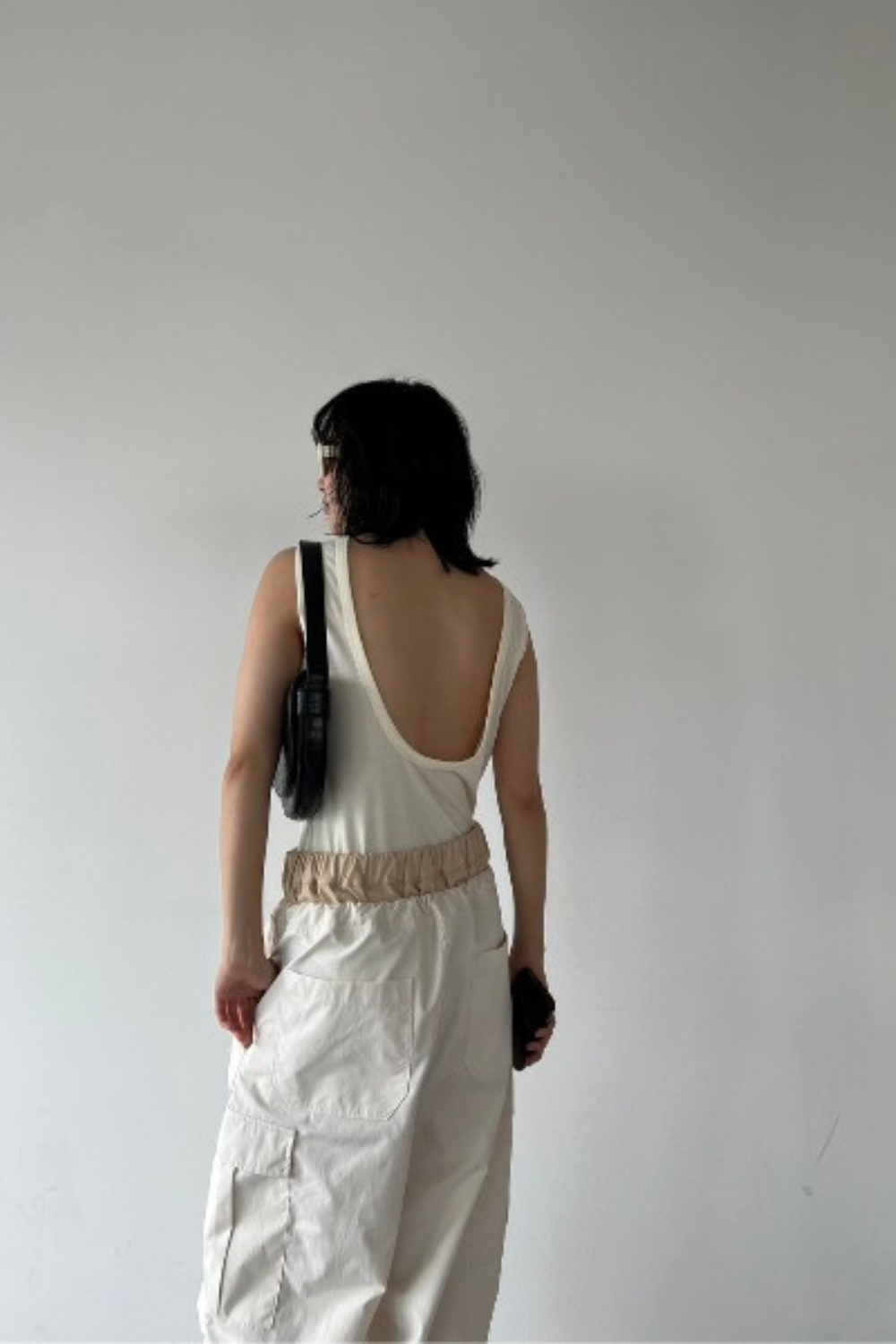 Open back tank bodysuit