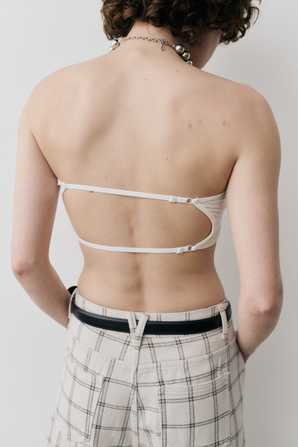 Backstrap tube top bra
