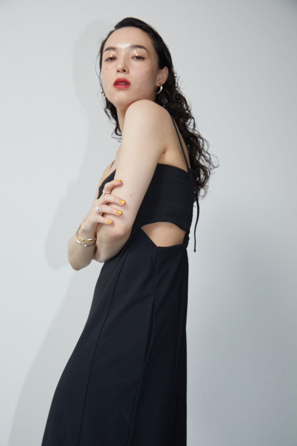 Side slit cami dress