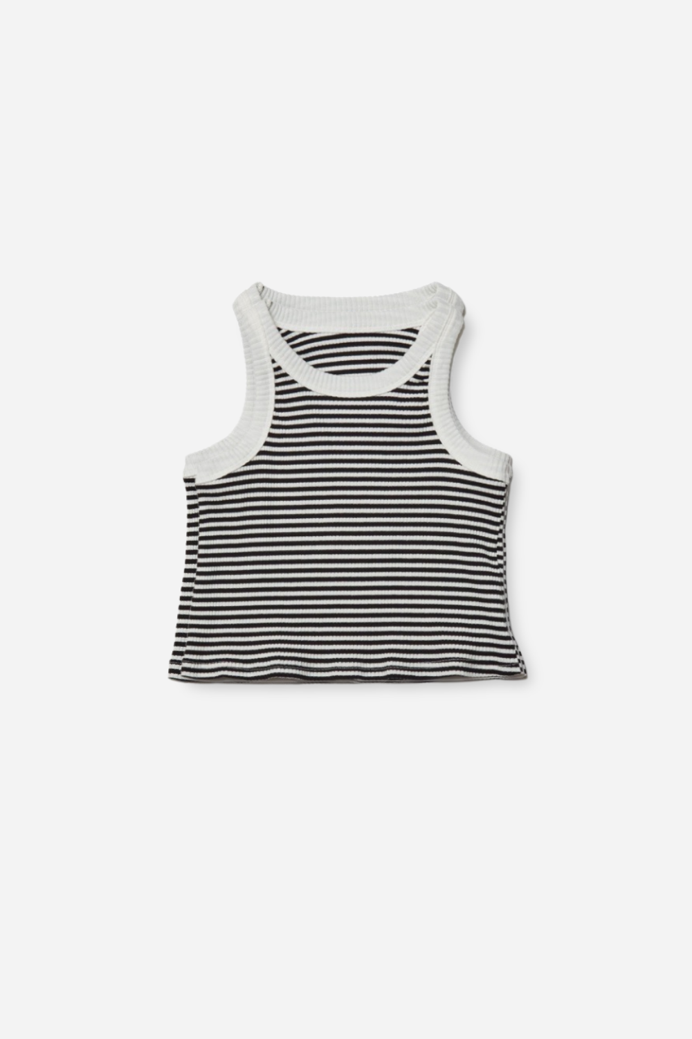 Layered ribbed tank top