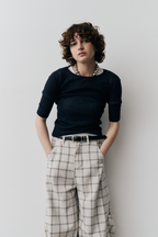 Faux leather belt