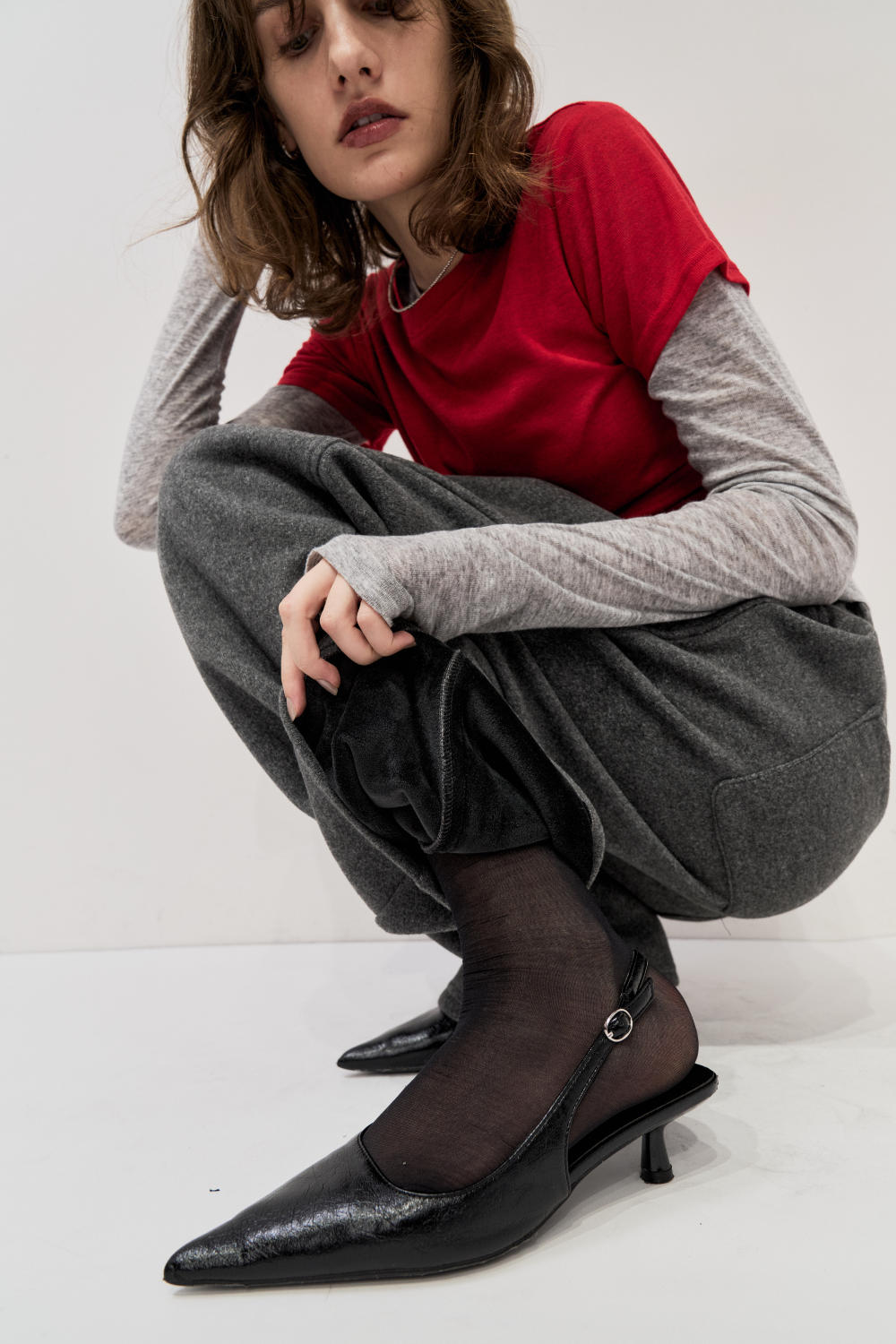 Brushed jersey pants