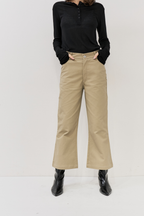 Cropped flared pants