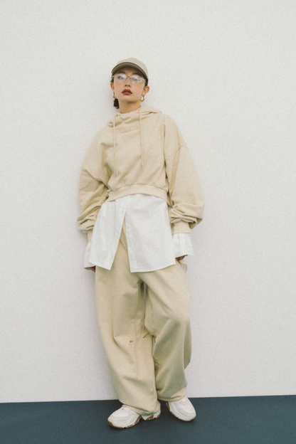 【Collaboration】Wide silhouette sweatpants