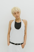 Halter neck jumper skirt