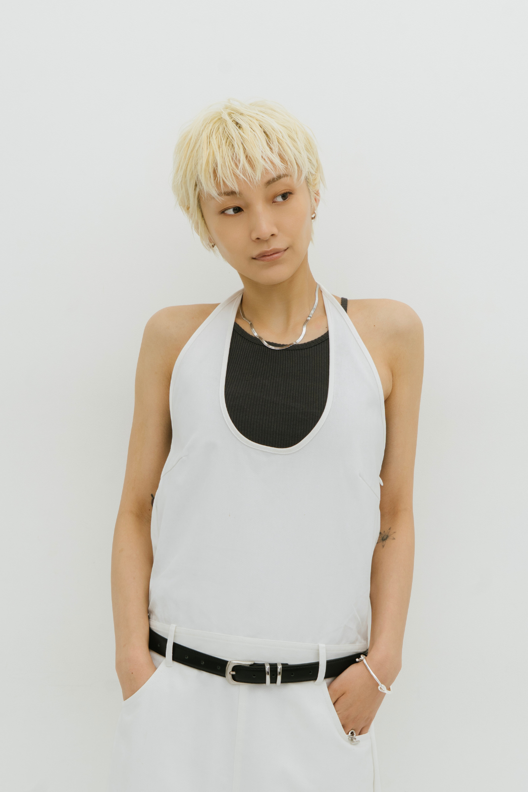 Halter neck jumper skirt
