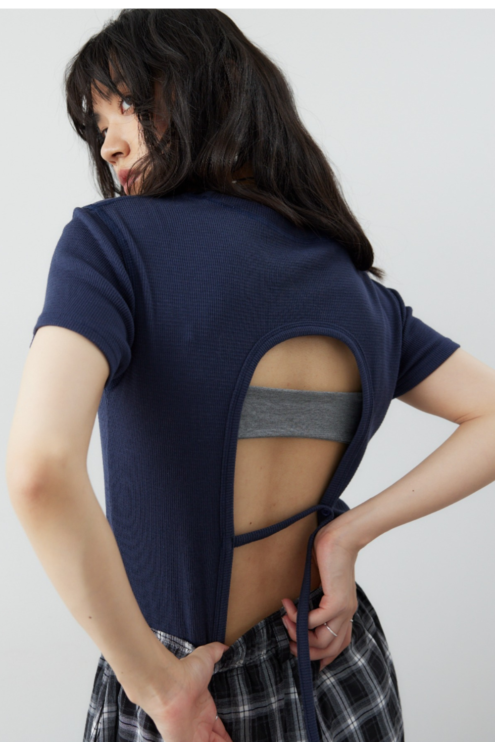 Back open thermal tee