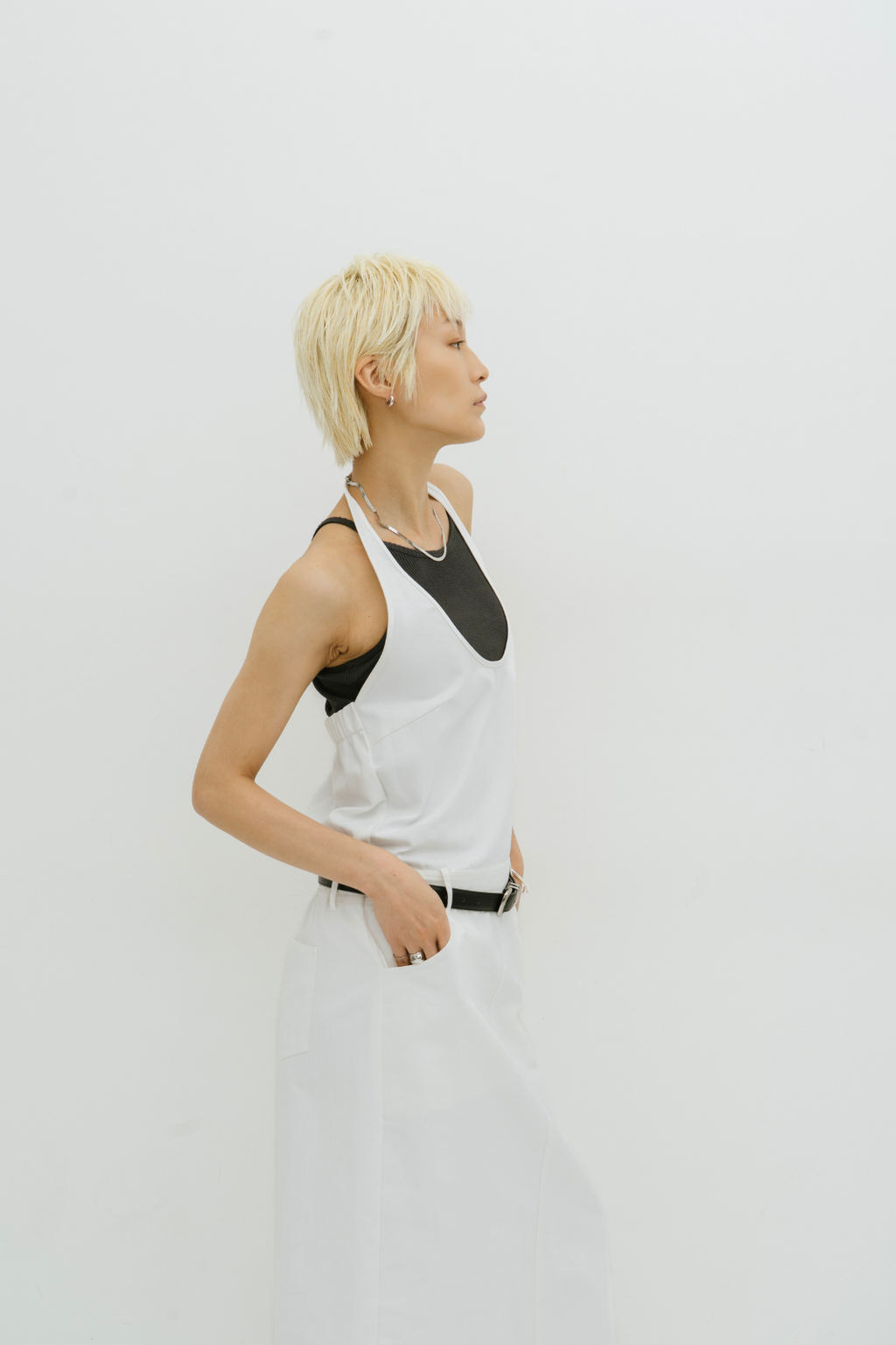 Halter neck jumper skirt