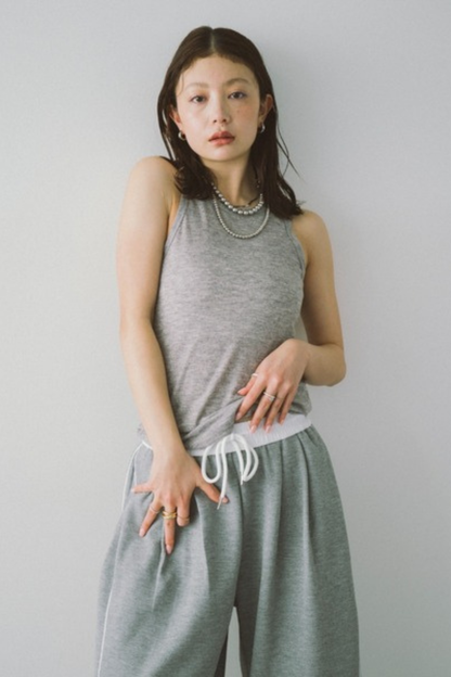 Layered sheer long tee