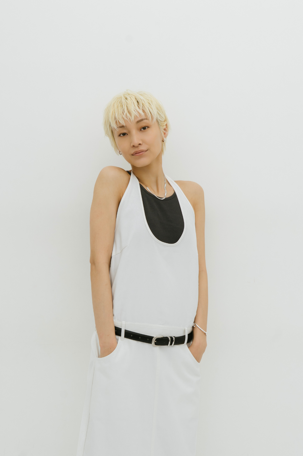 Halter neck jumper skirt