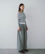 Off-shoulder knit tops