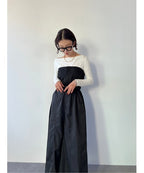 Bare wide overalls
