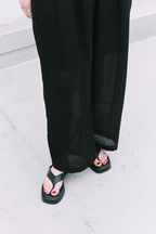 Sheer gathered pants