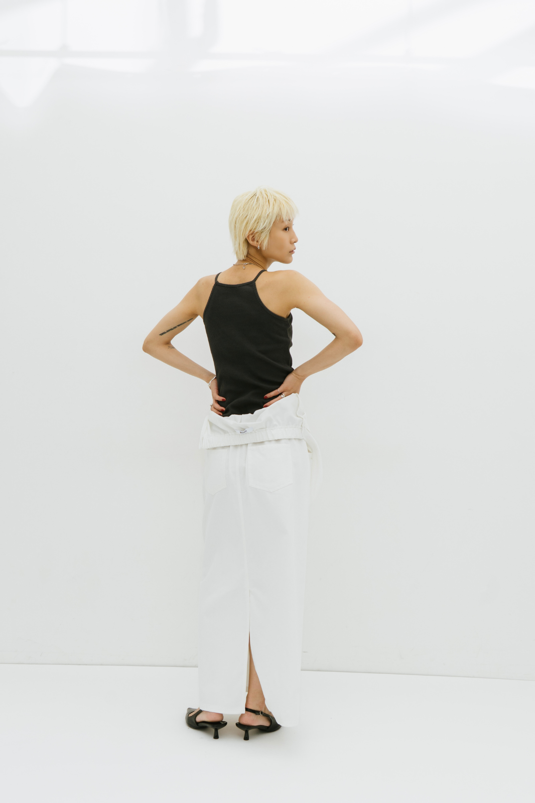 Halter neck jumper skirt
