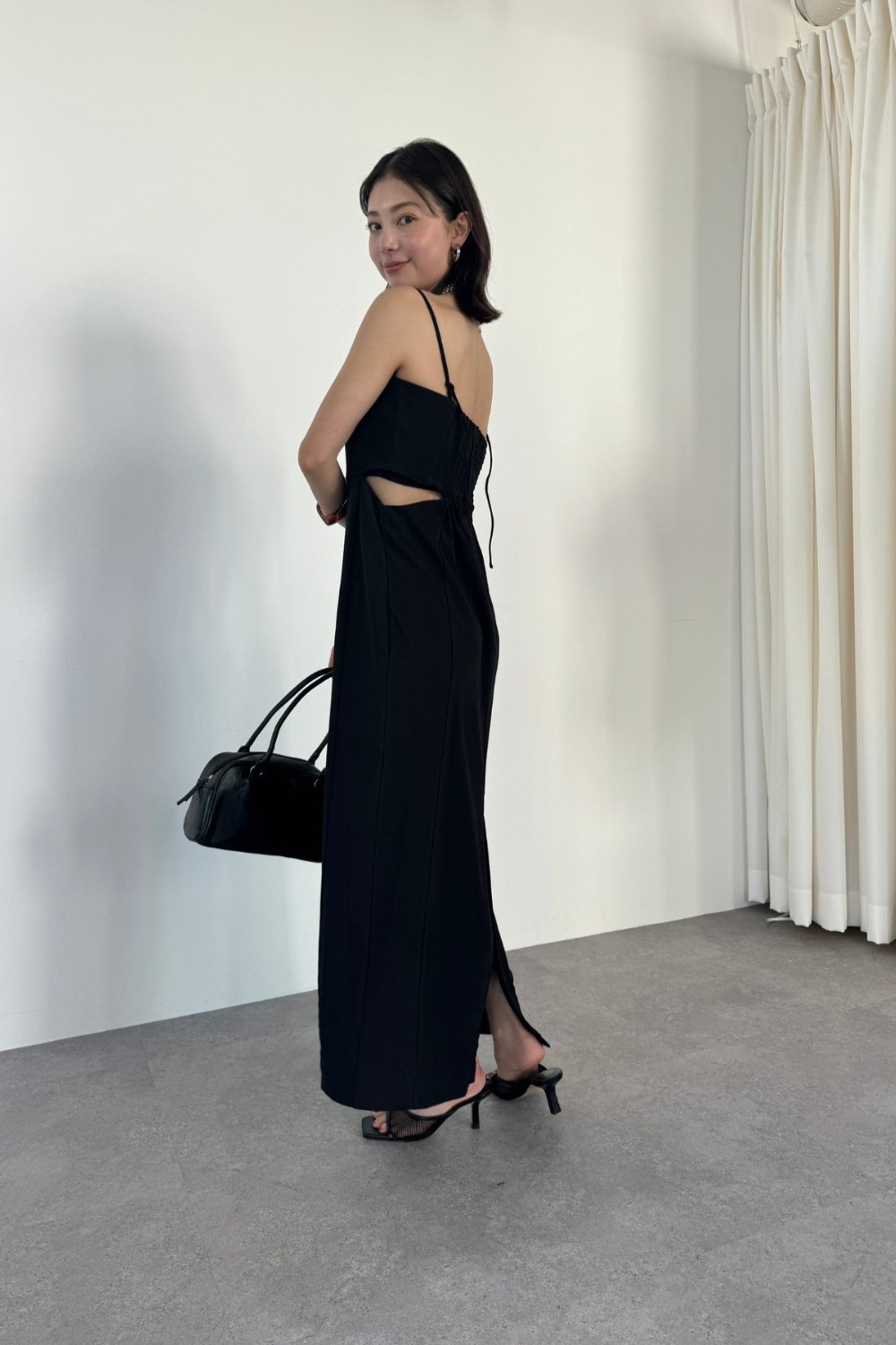 Side slit cami dress