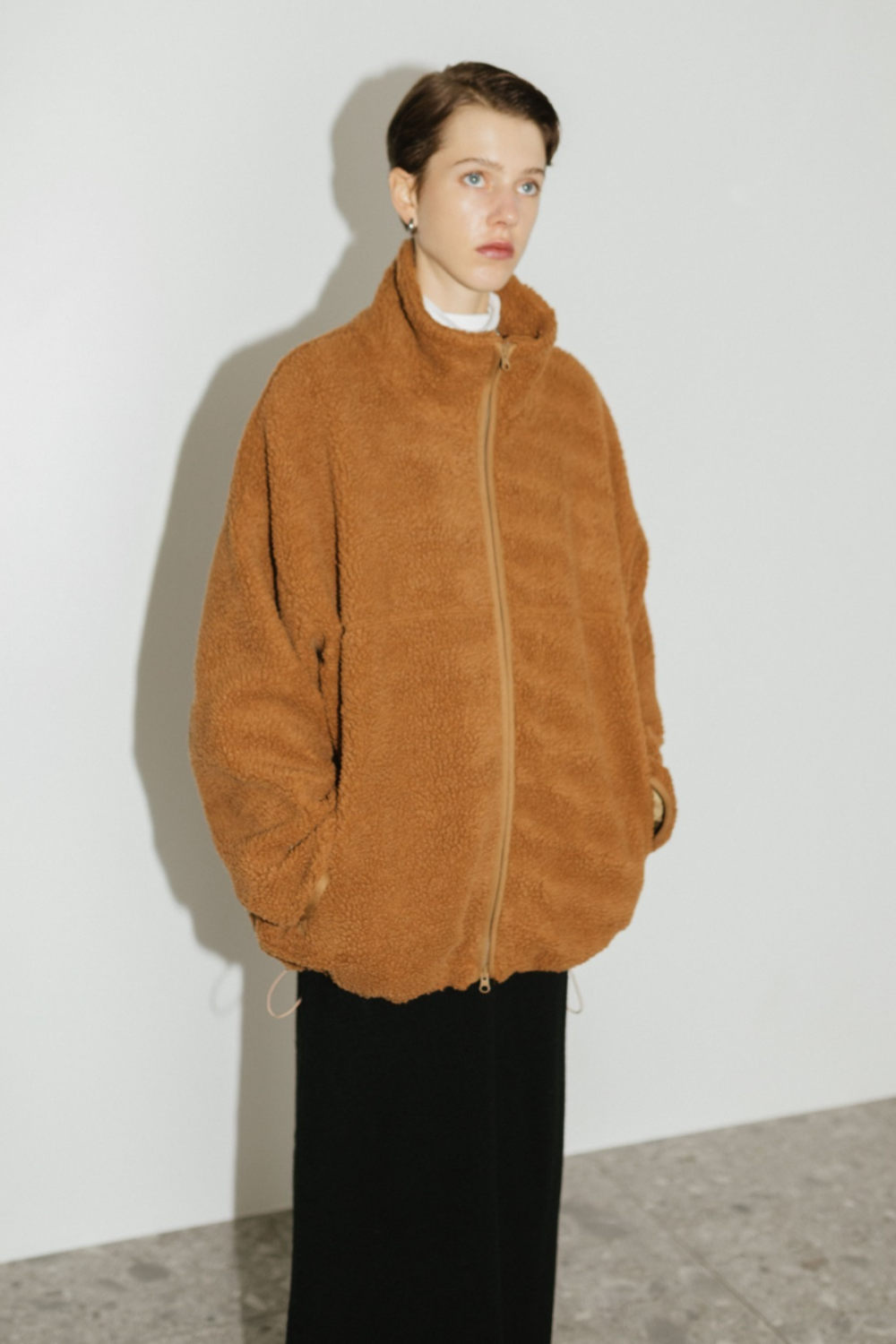 【予約】Stand collar boa blouson