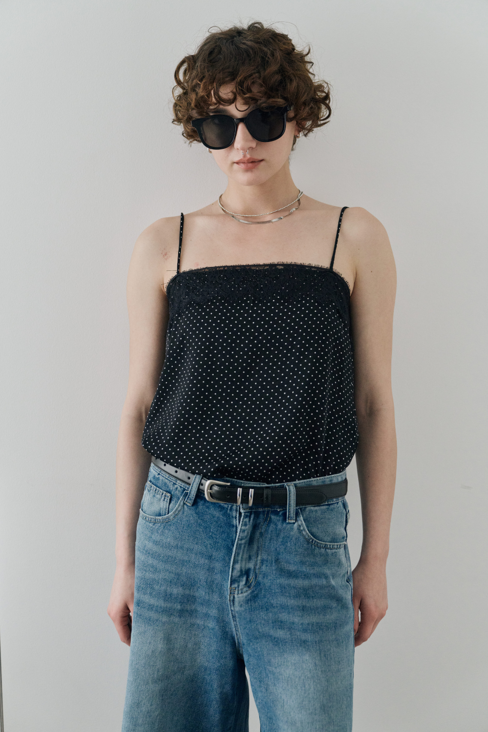 Faux leather belt