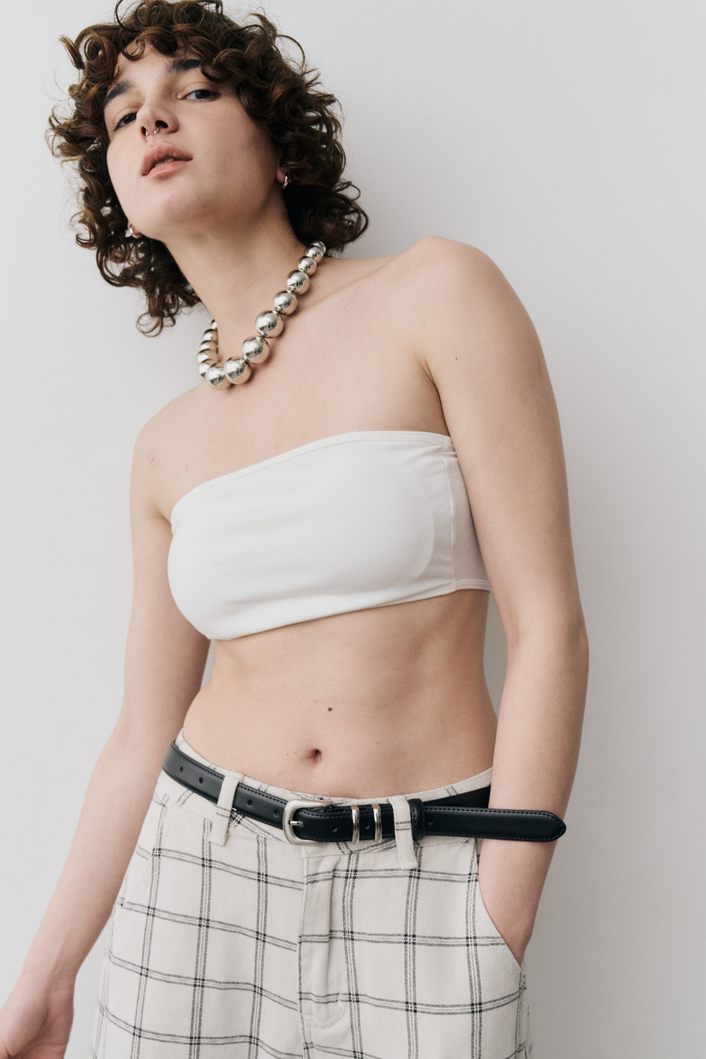 Backstrap tube top bra