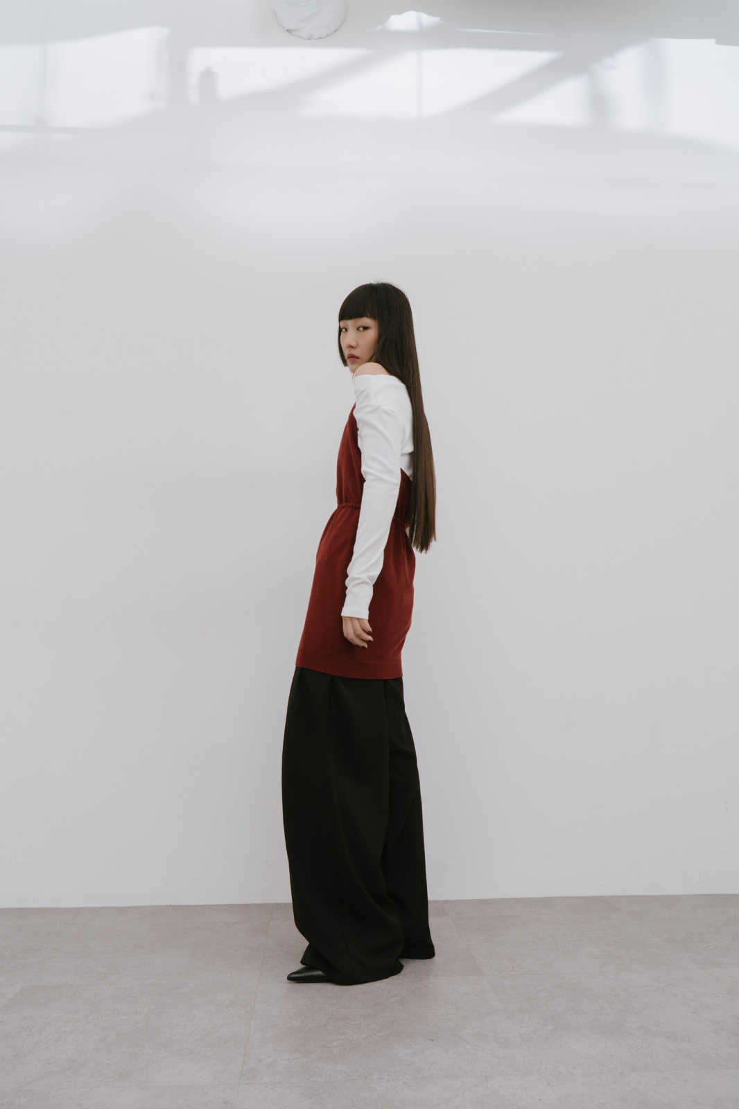 Halter neck knit tops