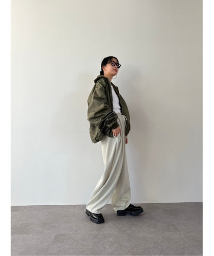 W waist jersey pants