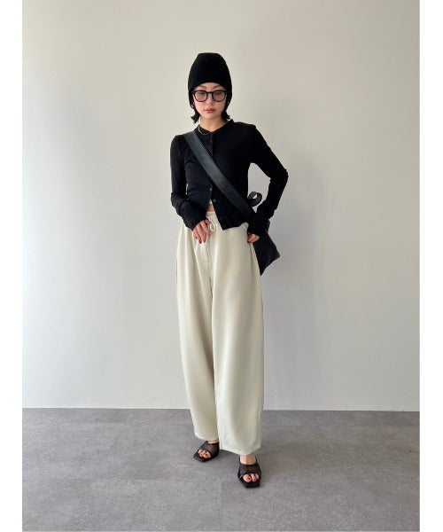 W waist jersey pants