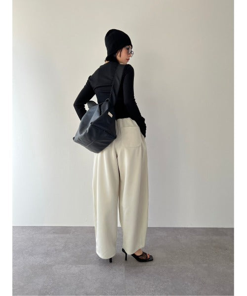 W waist jersey pants