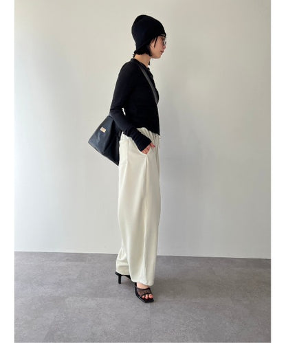 W waist jersey pants