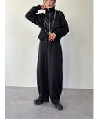 W waist jersey pants