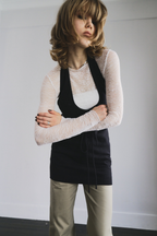 Halter neck knit tops