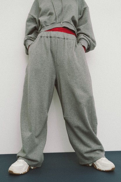 【Collaboration】Wide silhouette sweatpants