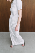Lace hem long skirt