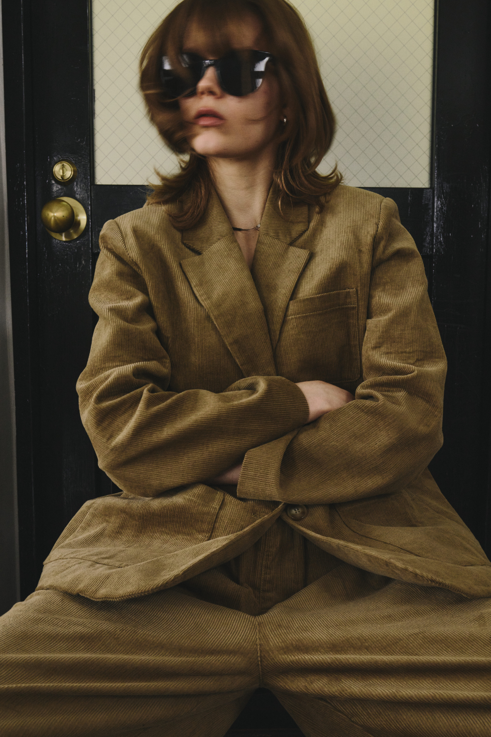 Corduroy tailored jacket