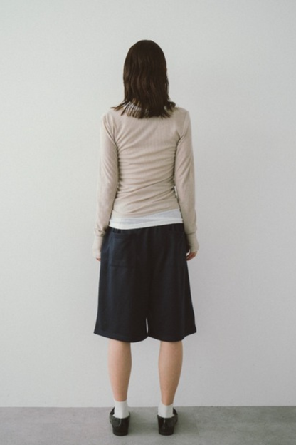 Layered sheer long tee