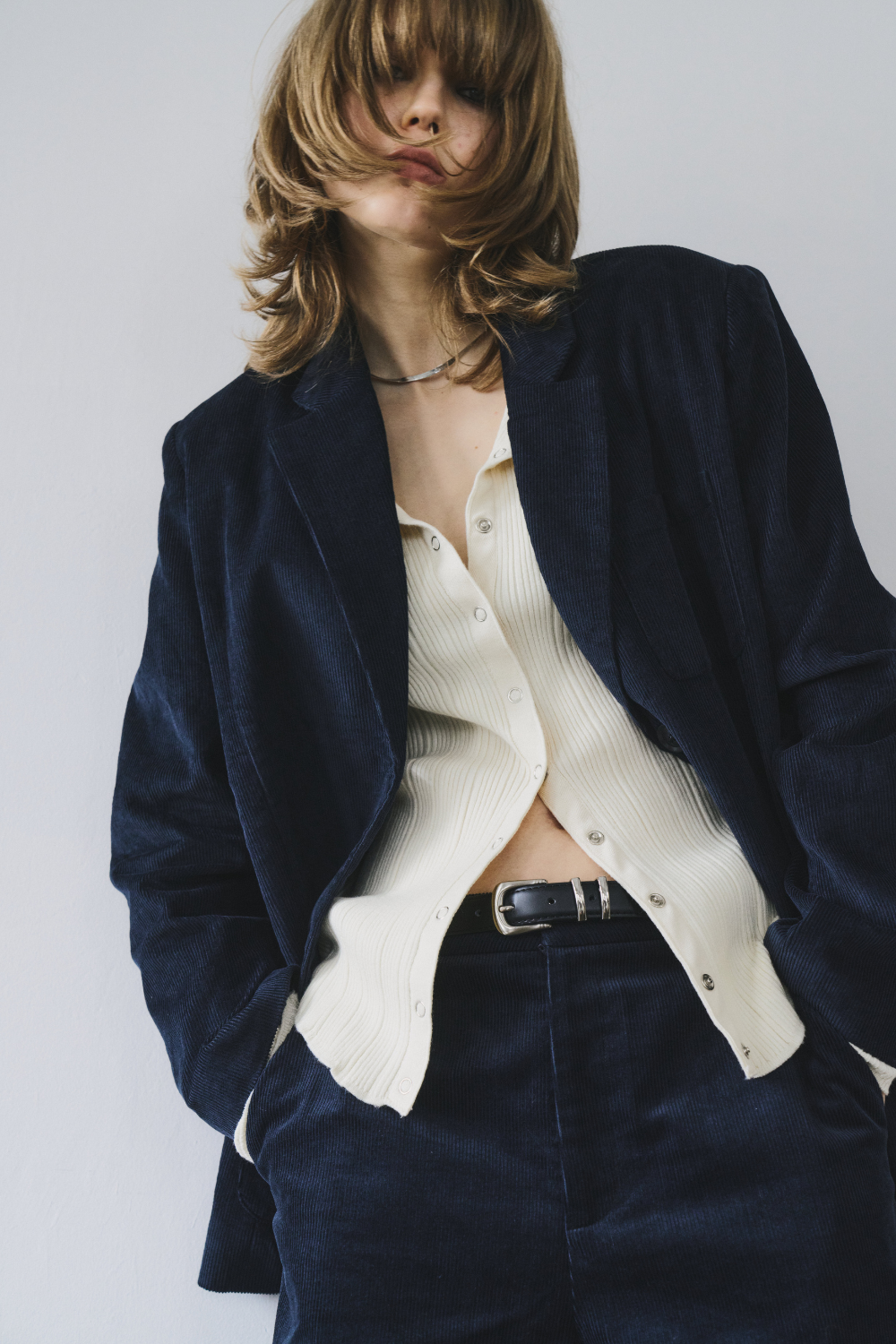Corduroy tailored jacket