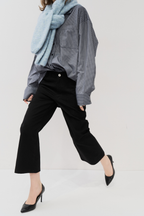 Cropped flared pants