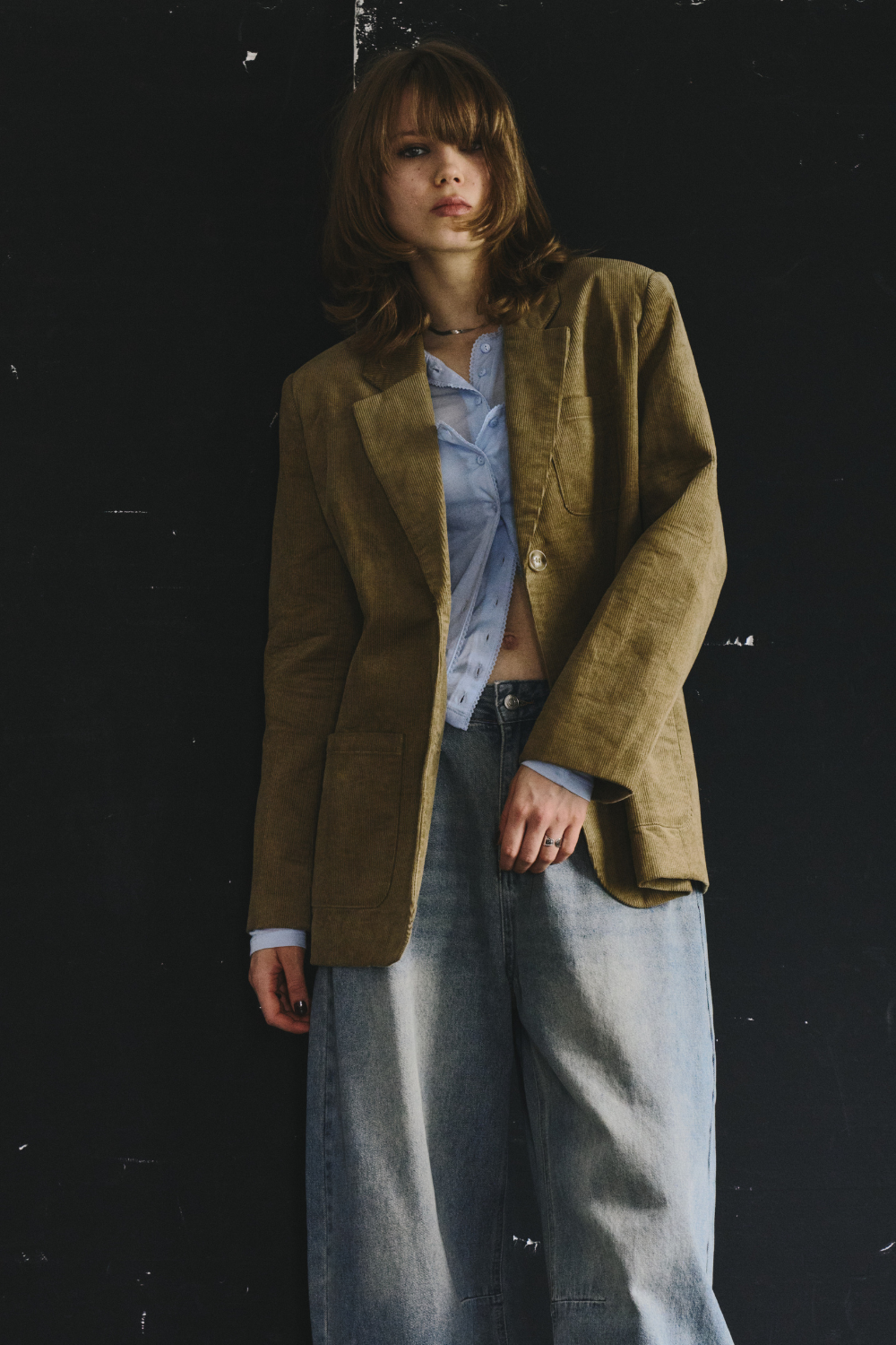 Corduroy tailored jacket