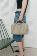 Soft leather square bag