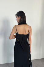 Side slit cami dress