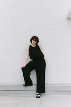 Sheer gathered pants