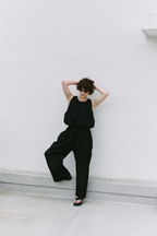 Sheer gathered pants