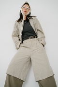 【Collaboration】Classic check bermuda pants