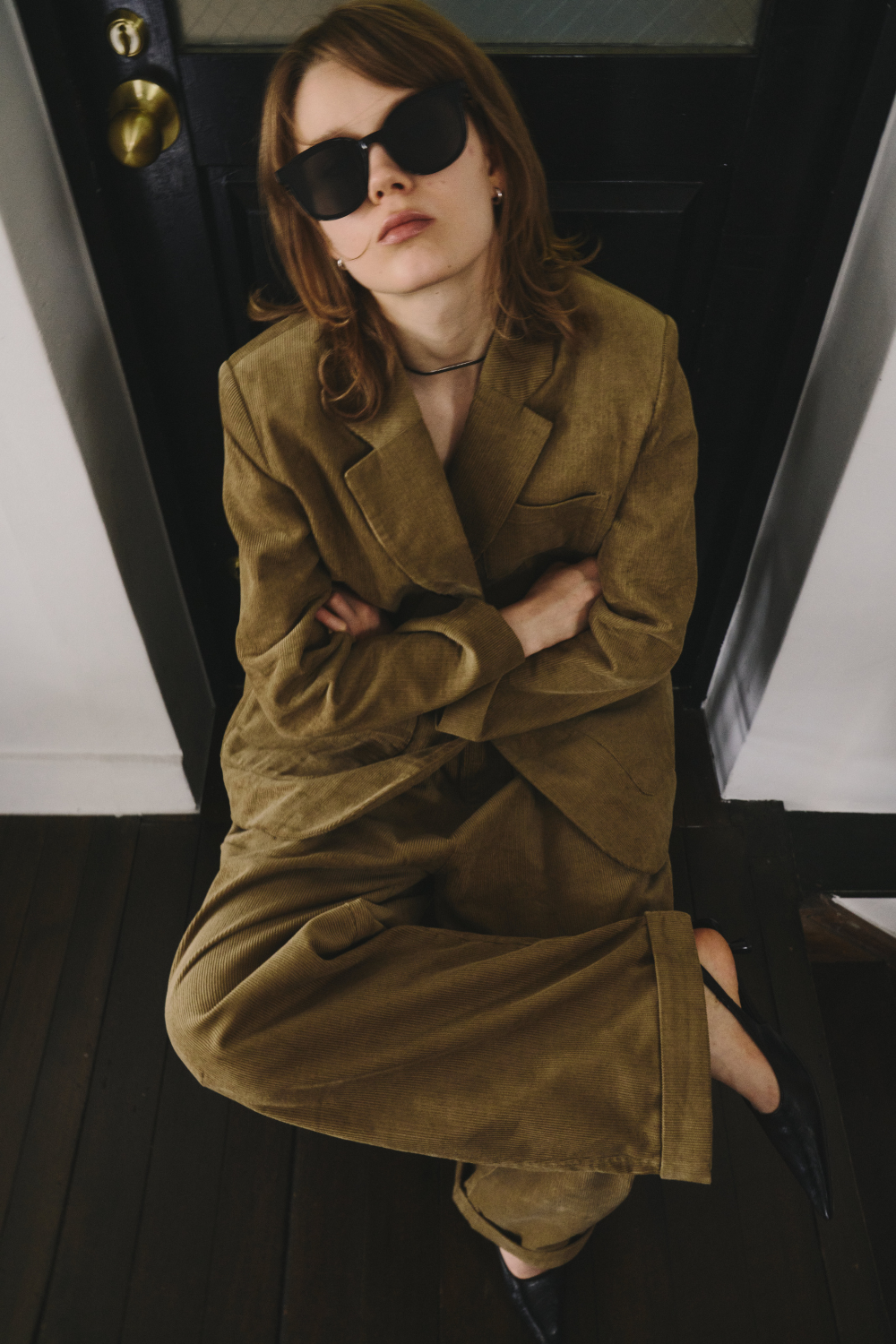 Corduroy tailored jacket
