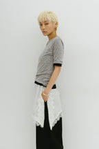 2PACK Sheer half sleeve TEE
